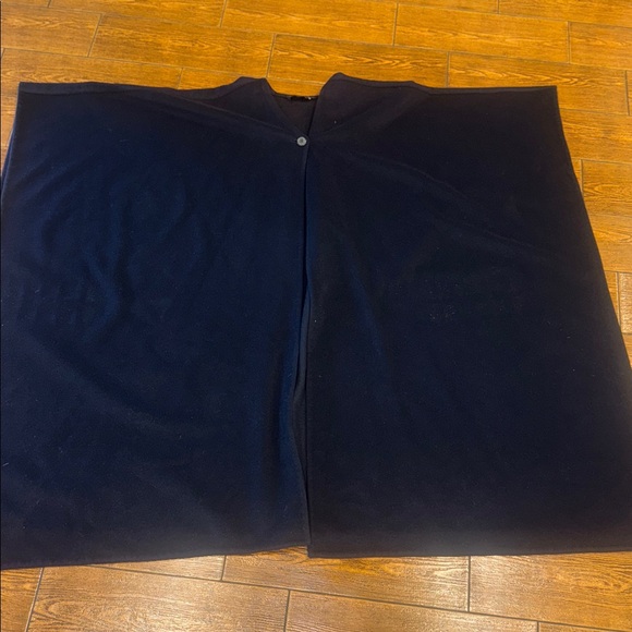 Ralph Lauren Midnight Blue / Purple Cashmere Poncho/Cape/Coat - Picture 1 of 9